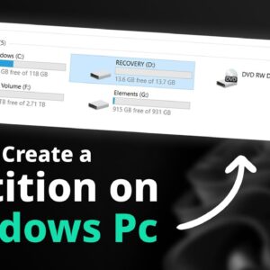 How to Create Partition on Windows 10 | Partition Hard Drives - 2023
